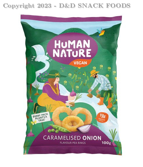 Human Nature Pea Ring caramelised onion 10x100g